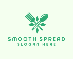 Salad Vegan Greens Food logo design