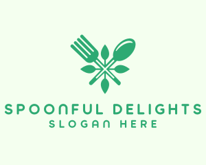 Salad Vegan Greens Food logo design