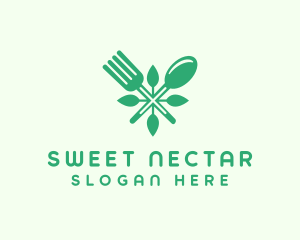 Salad Vegan Greens Food logo design