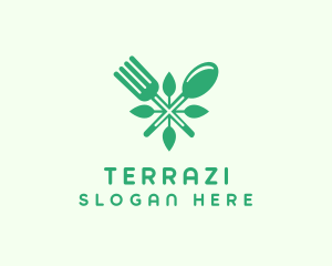 Salad Vegan Greens Food logo design