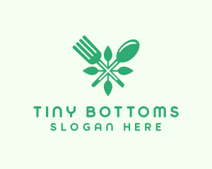 Salad Vegan Greens Food logo design