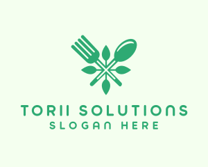 Salad Vegan Greens Food logo design