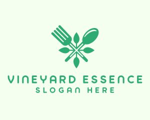 Salad Vegan Greens Food logo design