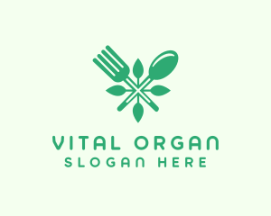 Salad Vegan Greens Food logo design