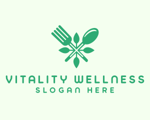 Salad Vegan Greens Food logo design