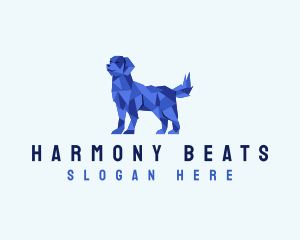 Dog Pet Geometric Logo