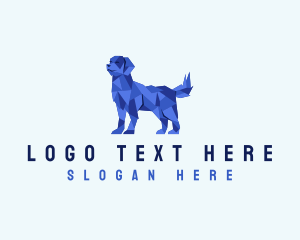 Dog Pet Geometric Logo