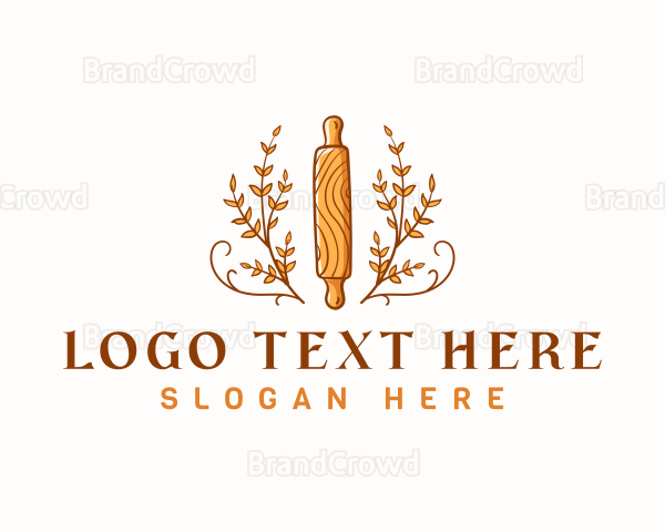 Baking Pastry Rolling Pin Logo