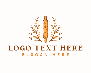 Baking Pastry Rolling Pin Logo