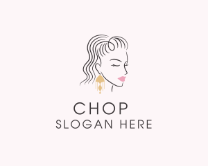 Female Fashion Earring  logo design