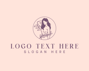 Woman - Leaf Woman Spa logo design