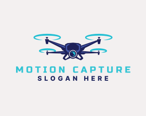 Footage - Drone Surveillance Camera logo design