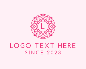 Floristry - Mandala Pattern Lantern Boutique logo design
