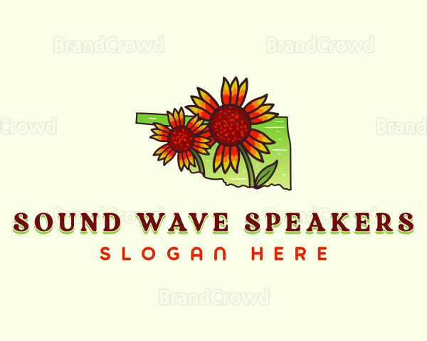 Oklahoma Flower Bloom Logo