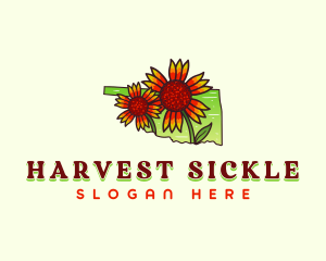 Oklahoma Flower Bloom Logo