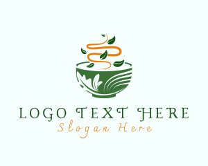 Organic - Organic Leaf Bowl logo design