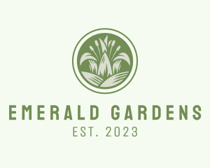 Grass Lawn Gardening logo design