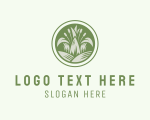 Grass Lawn Gardening Logo