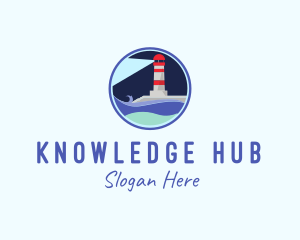 Sea Lighthouse Coast  Logo