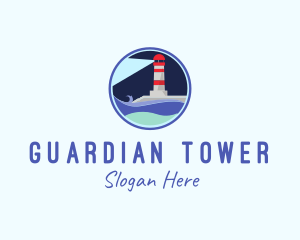 Sea Lighthouse Coast  logo design