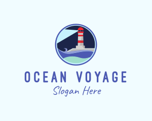 Sea Lighthouse Coast  logo design