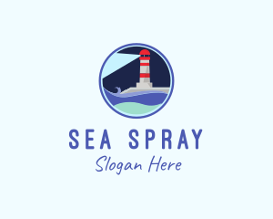 Sea Lighthouse Coast  logo design