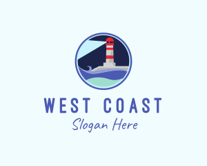 Sea Lighthouse Coast  logo design