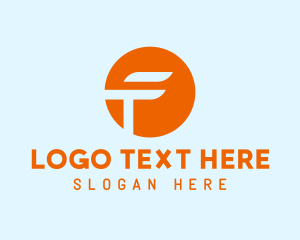 Commercial - Advertising Circle Letter F logo design