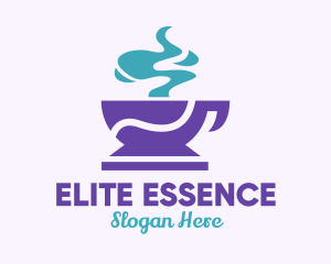 Purple Coffee Cup Logo