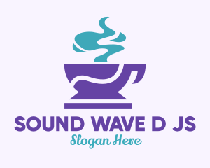 Purple Coffee Cup Logo