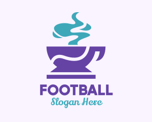 Purple Coffee Cup Logo