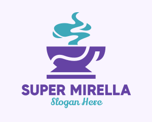 Coffee - Purple Coffee Cup logo design