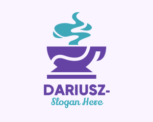 Barista - Purple Coffee Cup logo design