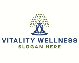 Family Wellness Tree logo design