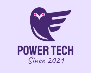 Animal Conservation - Purple Flying Owl logo design