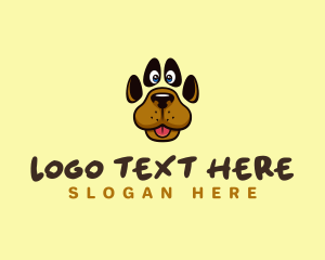 Pet Dog Paw logo design