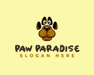 Pet Dog Paw logo design