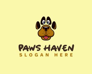 Pet Dog Paw logo design