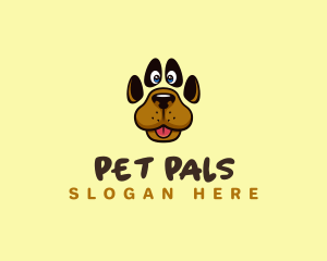 Pet Dog Paw logo design