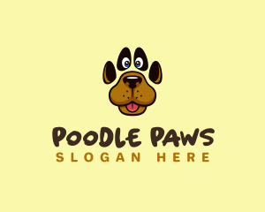 Pet Dog Paw logo design