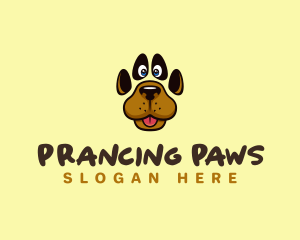 Pet Dog Paw logo design