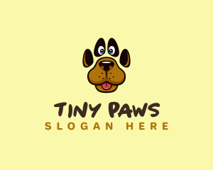 Pet Dog Paw logo design