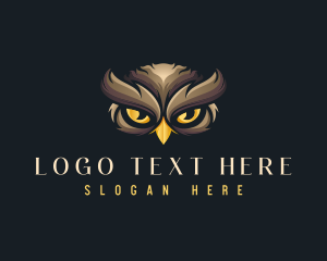 Big Eyes - Nocturnal Owl Eyes logo design