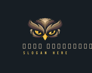 Owl - Nocturnal Owl Eyes logo design