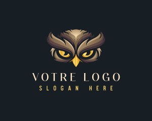 Veterinarian - Nocturnal Owl Eyes logo design