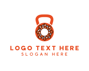 Gymnasium - Donut Kettlebell Diet logo design