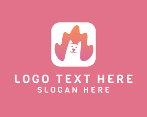 App - Pet Dog Animal logo design