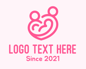 Motherhood - Family Heart Care logo design