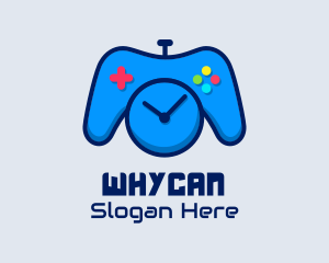 Video Game - Game Console Clock logo design