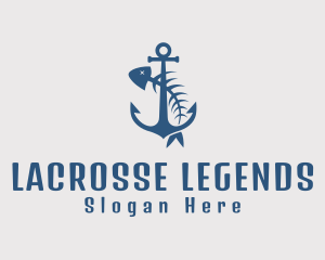 Fishbone Anchor Harbor logo design